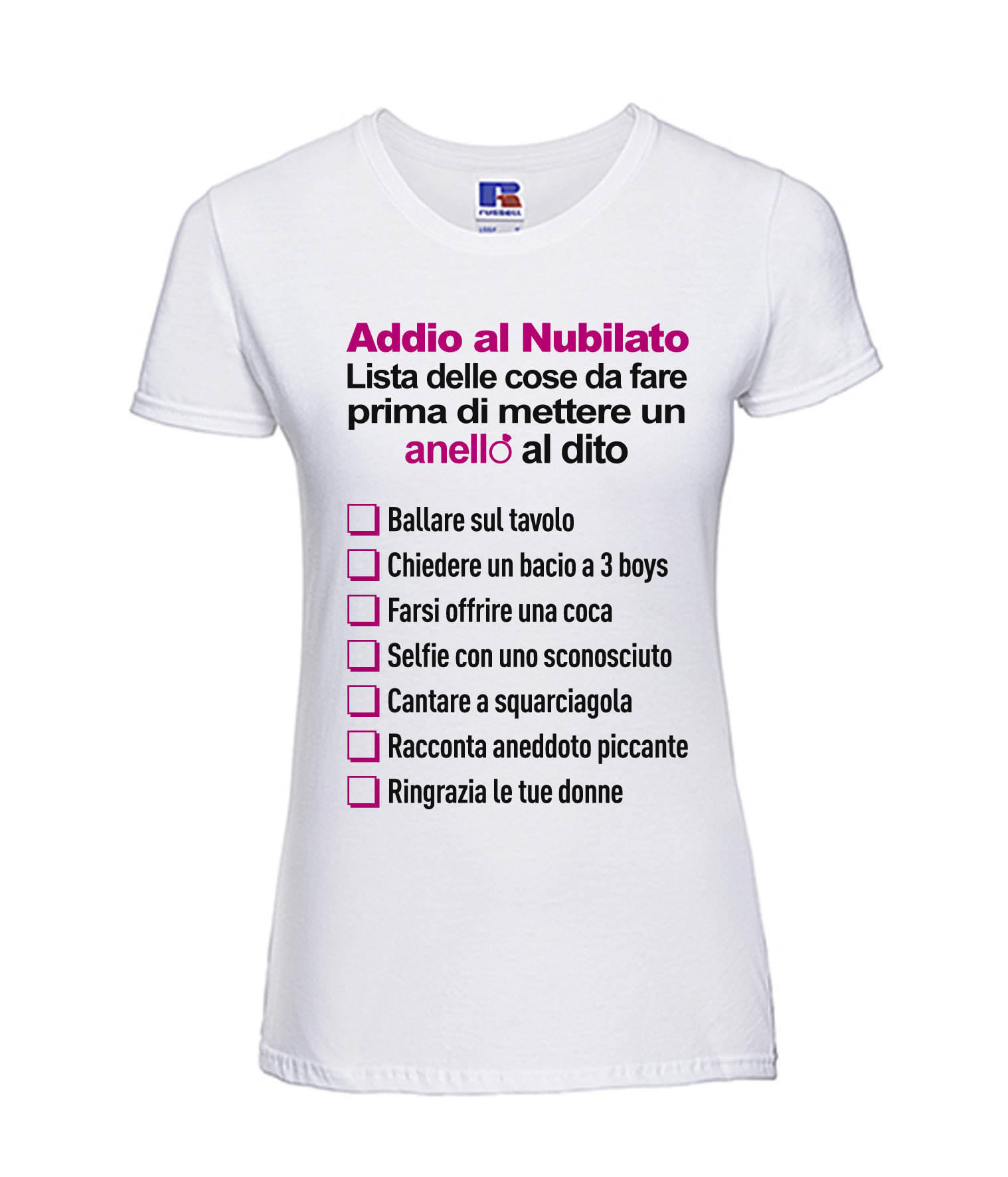 NUBILATO Cose da fare – Maglia DONNA – Ink Shirts